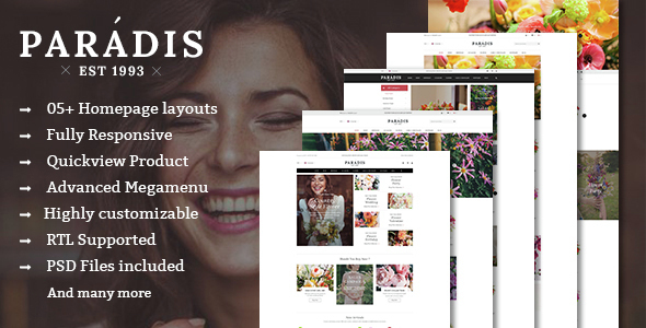 Paradise - Responsive Multipurpose Prestashop Theme