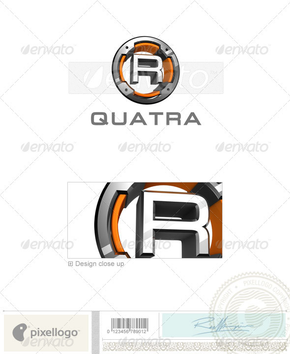 R Logo 3D-494-R R Logo 3D-494-R