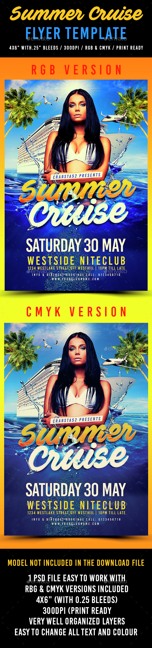 Summer Cruise Flyer Template