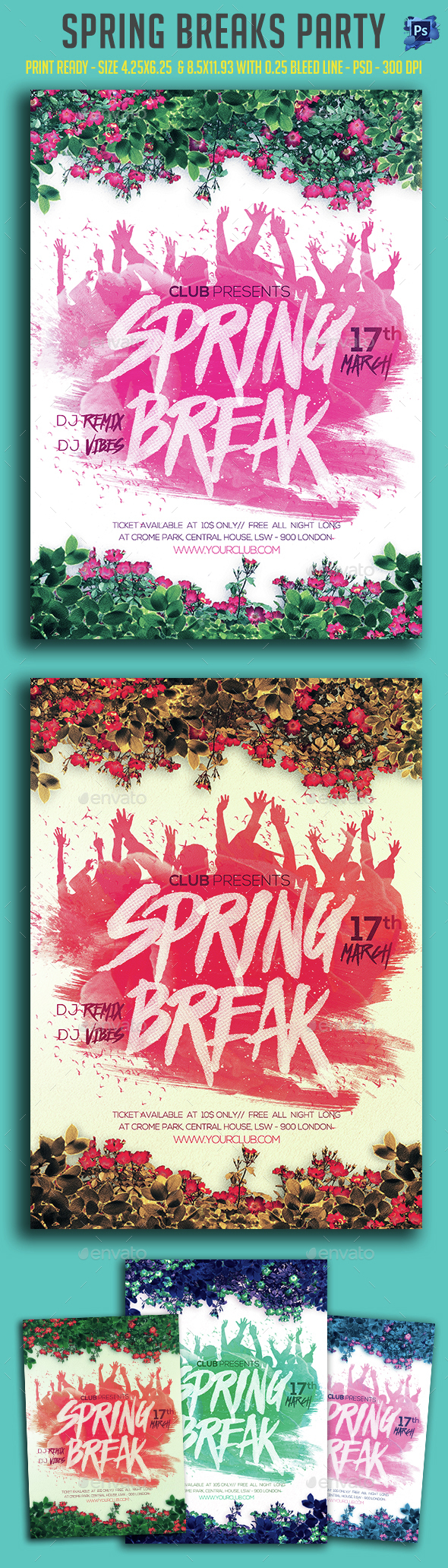 Spring Break Party Flyer