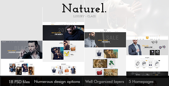 Naturel Psd Template