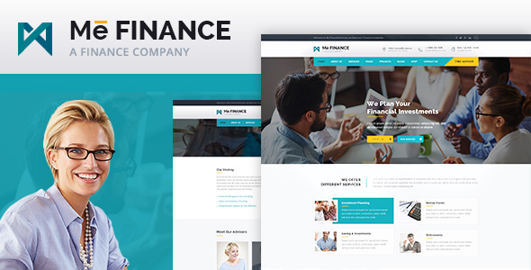 Me Finance - Business and Finance PSD Template