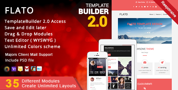Flato - Responsive Email + MailBuild Online