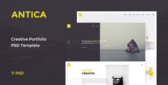 Antica -- Multipurpose Business Agency/Personal Portfolio PSD Template