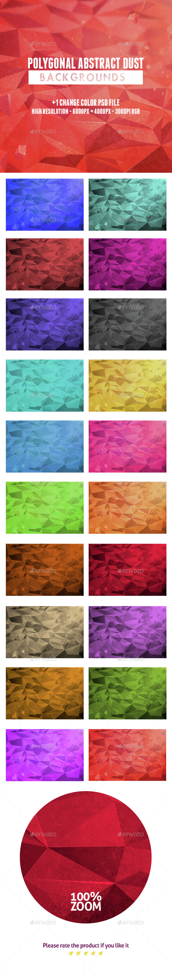Polygonal Abstract Dust Backgrounds