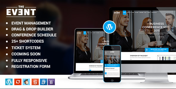 TheEvent – Event Management and Conference WordPress Theme