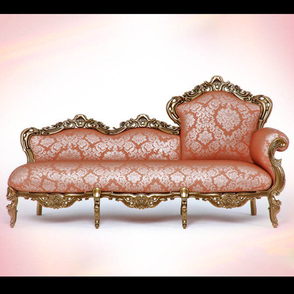 High quality model of the couch Dormeuse paola - 3DOcean Item for Sale