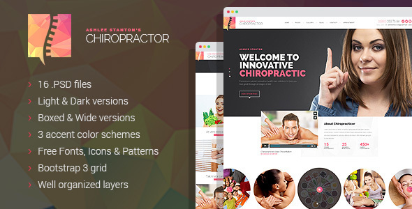 Chiropractor - Therapy and Rehabilitation PSD Template