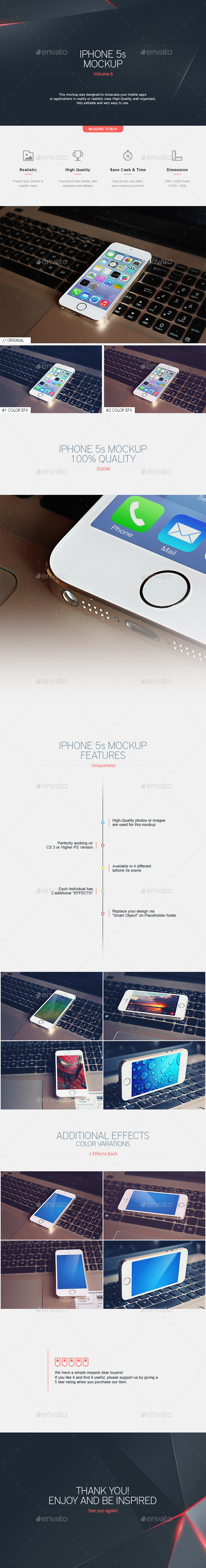 Phone 5s Mockup V.6