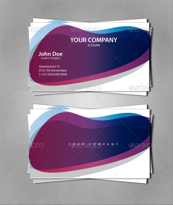 Colorful Business Card Colorful Business Card