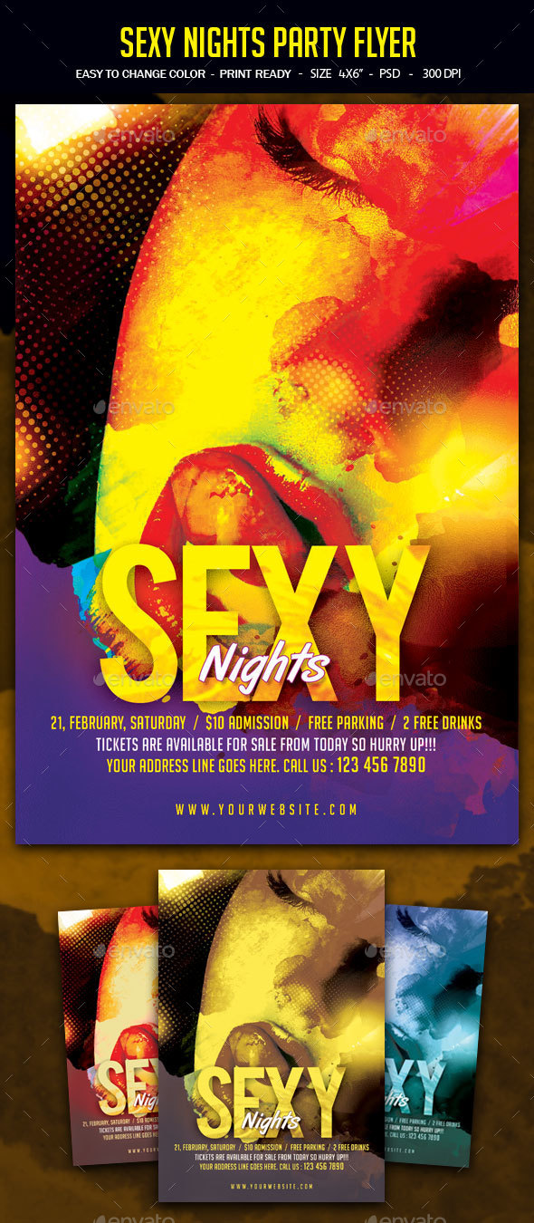 Sexy Nights Party Flyer