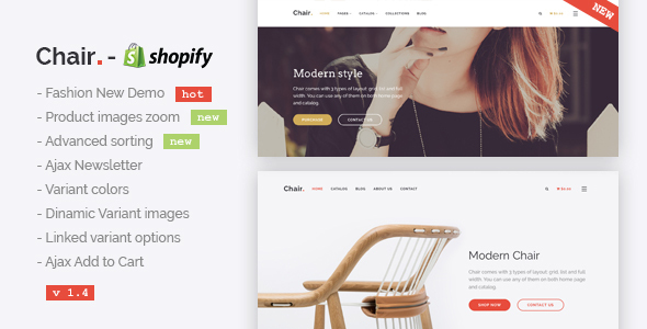 Chair - Responsive Shopify Theme