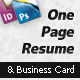 Minimalist One Page Resume (CV) Minimalist One Page Resume (CV) - GraphicRiver Item for Sale
