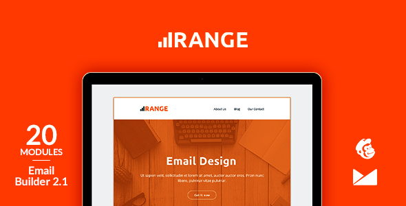 Range Email Template + Online Emailbuilder 2.1