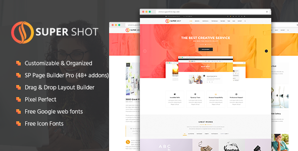 SuperShot - Creative Multi-Purpose Joomla Template