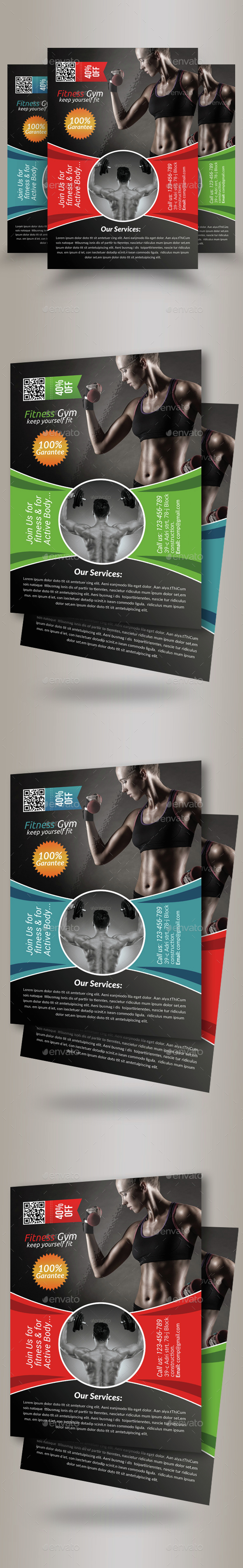 Body Fitness Gym Flyer Template