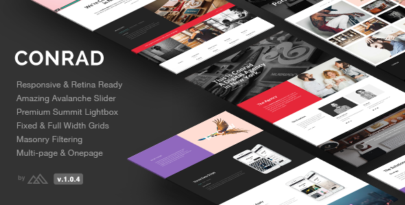 Conrad - Creative Multi-Purpose HTML Template