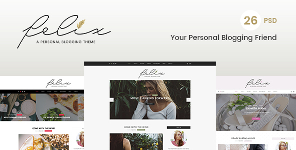 Felix - Personal Blogging PSD Template