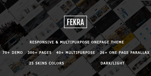 Fekra - Responsive One/Multi Page HTML5 Drupal Theme