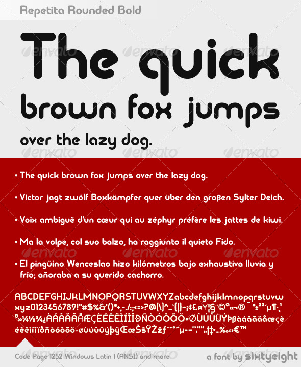 Repetita Rounded Bold - Sans-Serif Fonts