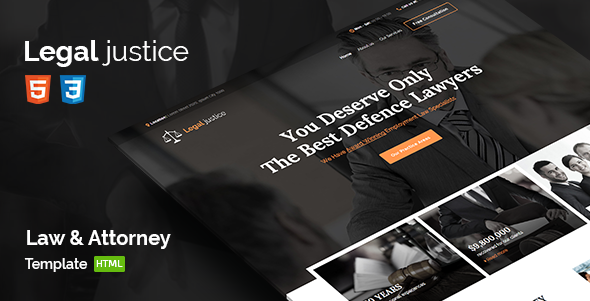 Legal justice - HTML Template