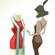 Woman admiring a Dress Woman admiring a Dress - GraphicRiver Item for Sale