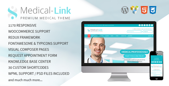 Medical-Link - Responsive Medical WordPress Theme