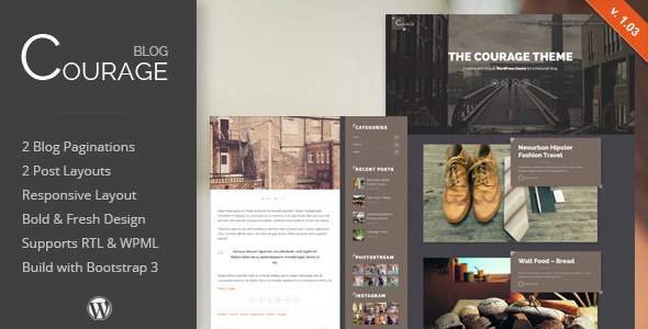 Courage - WordPress Creative Blog Theme