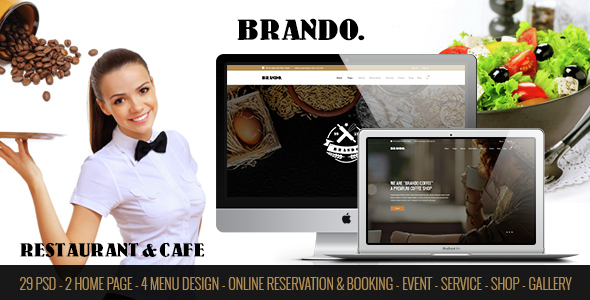 BRANDO - Restaurant & Cafe Online Booking Table