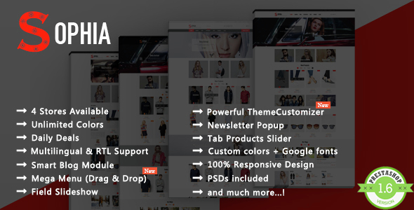 Sophia - Responsive Prestashop Theme