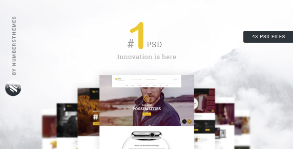 NumberOne - Creative Multi-purpose PSD Template