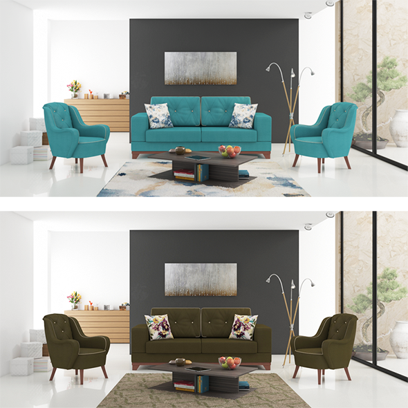 interior scene - 3DOcean Item for Sale