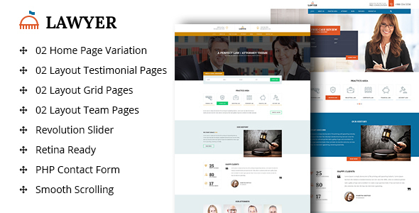 Lawyer Multipurpose Responsive Html Template