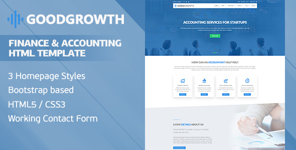 GoodGrowth - Finance & Accounting HTML Template