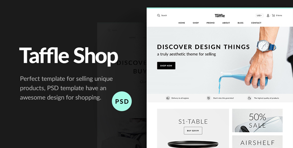 Taffle -- Clean Shop PSD Template