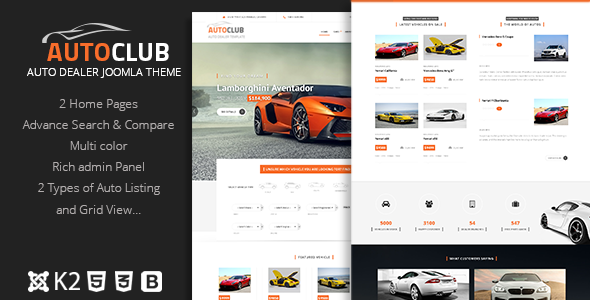 Auto Club - Responsive Car Dealer Joomla Template