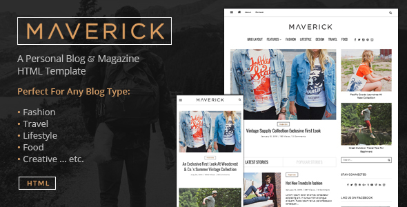 Maverick - Multipurpose HTML Blog Magazine