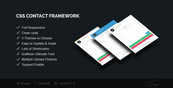 Contact Framework CSS - CodeCanyon Item for Sale