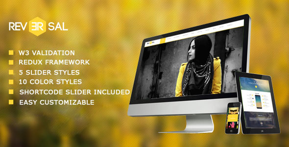 Reversal - Parallax One Page WordPress Theme