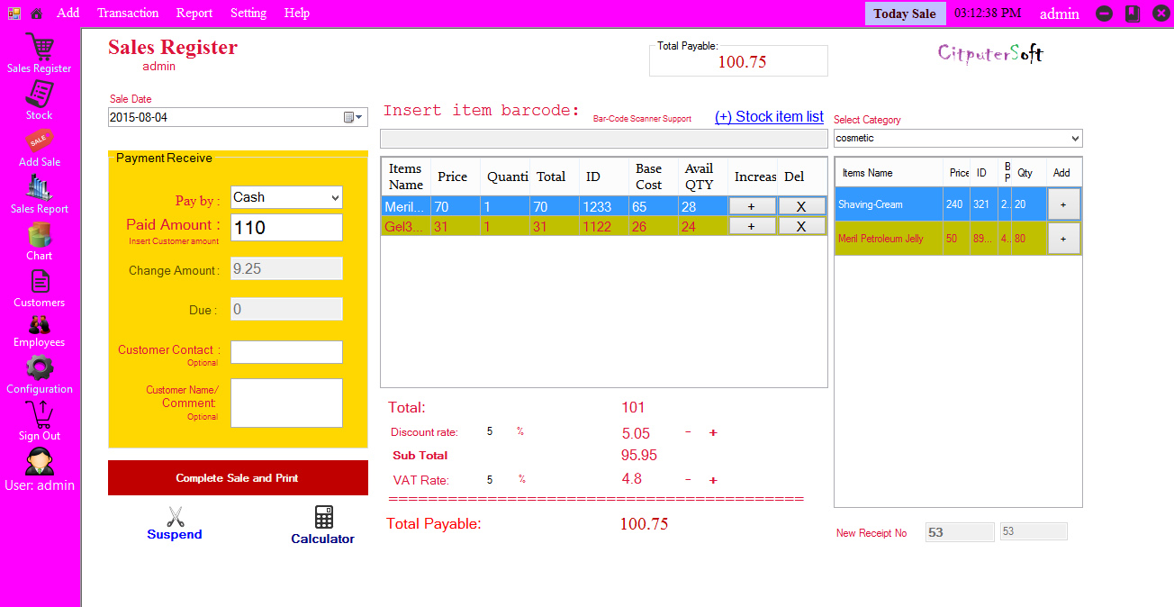 Advance Point of Sale System (POS) by dynamicsoft CodeCanyon