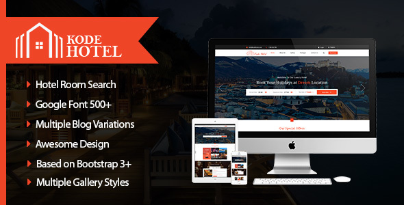 Kode Hotel - Responsive Hotel Template