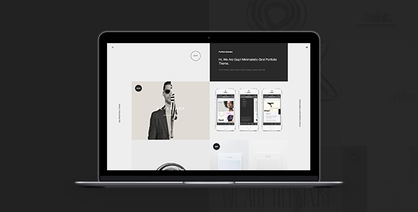 Gap: Minimalistic Grid Portfolio Theme