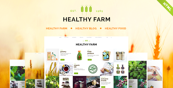 Healthy Farm | Food & Agriculture Site Template