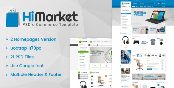 HiMarket - Multipurpose eCommerce PSD Template