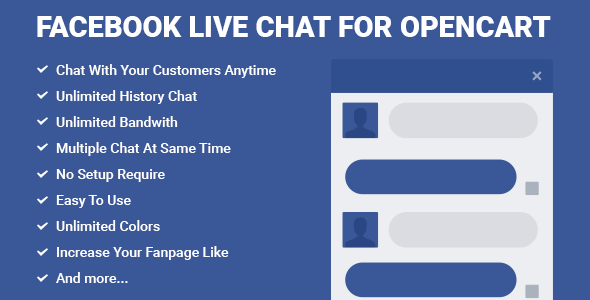 Facebook Live Chat for OpenCart