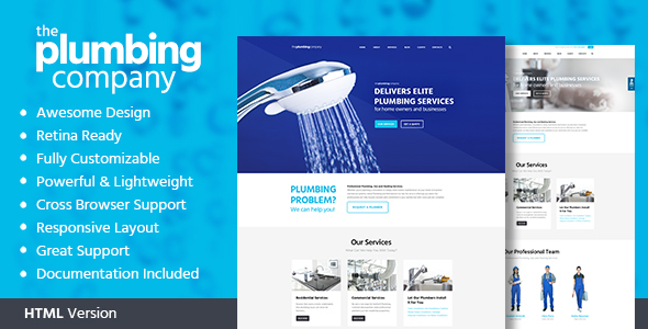 Plumbing - Repair, Building & Construction Template