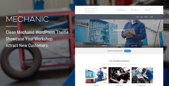 Mechanic - Car Repair Auto Workshop WordPress Theme