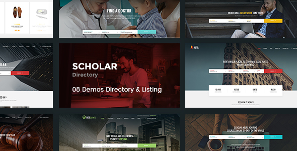 Scholar - Directory Multipurpose PSD Template