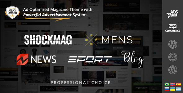 Ad Optimized Magazine with Powerful Advertisement System - Shockmag