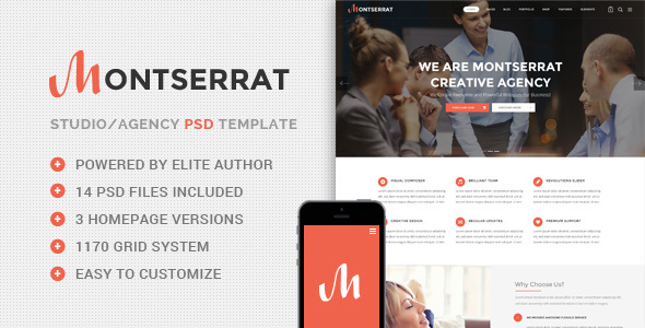 Montserrat - Agency PSD Template